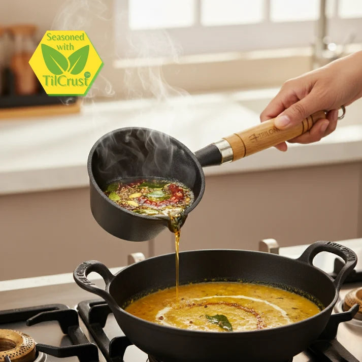 Trilonium Cast Iron Tadka Pan