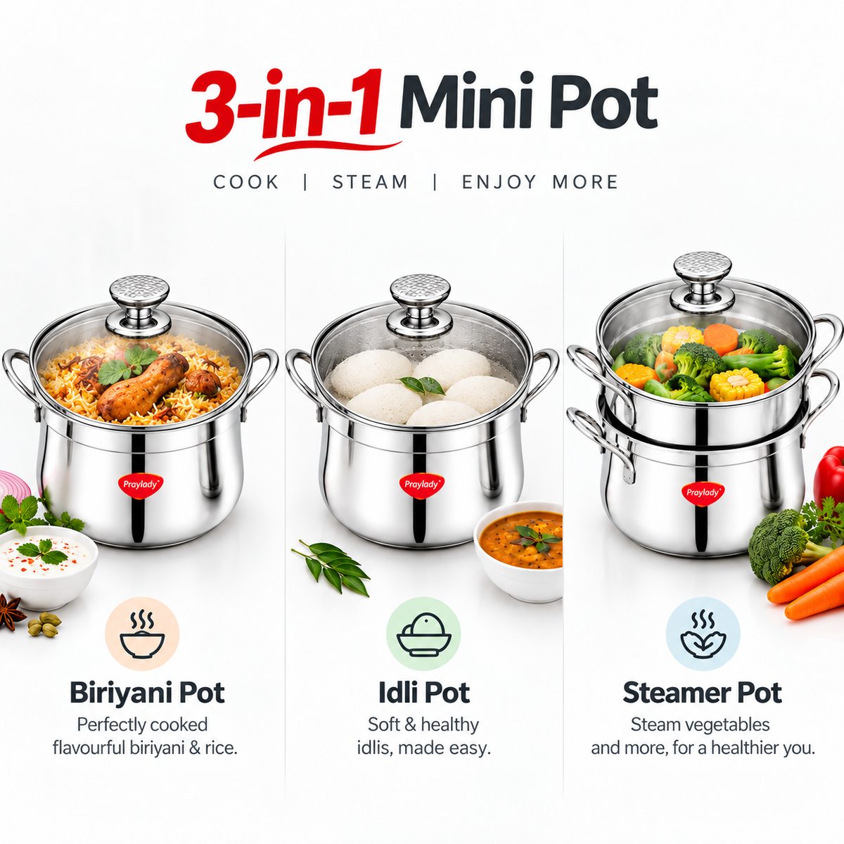 Baby Wonder Pot: 3-in-1 Mini Pot