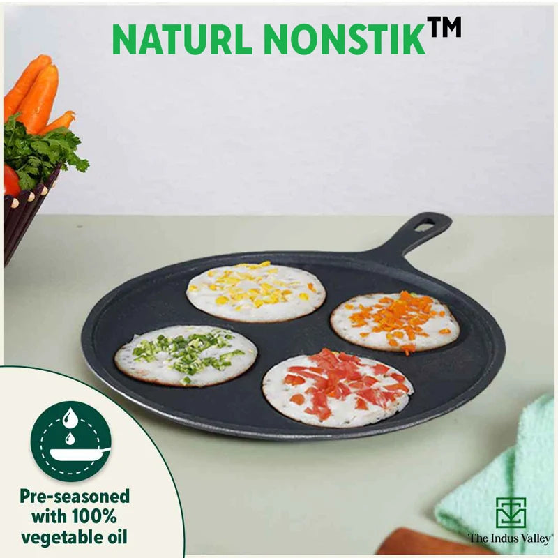 Cast Iron Uttapam tawa (3pits & 4pits)