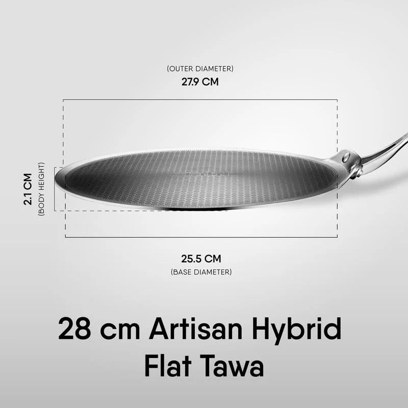Triply Hexaridge Tawa Series - (Flat Dosa Tawa)