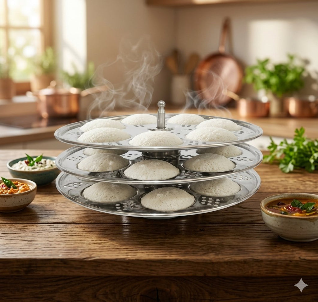 Deluxe Mini idli Plate - (20cm Dia)