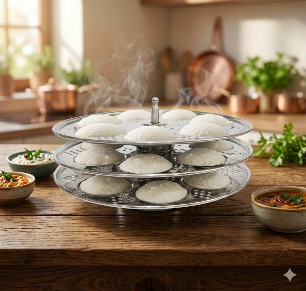 Deluxe Mini idli Plate - (20cm Dia)
