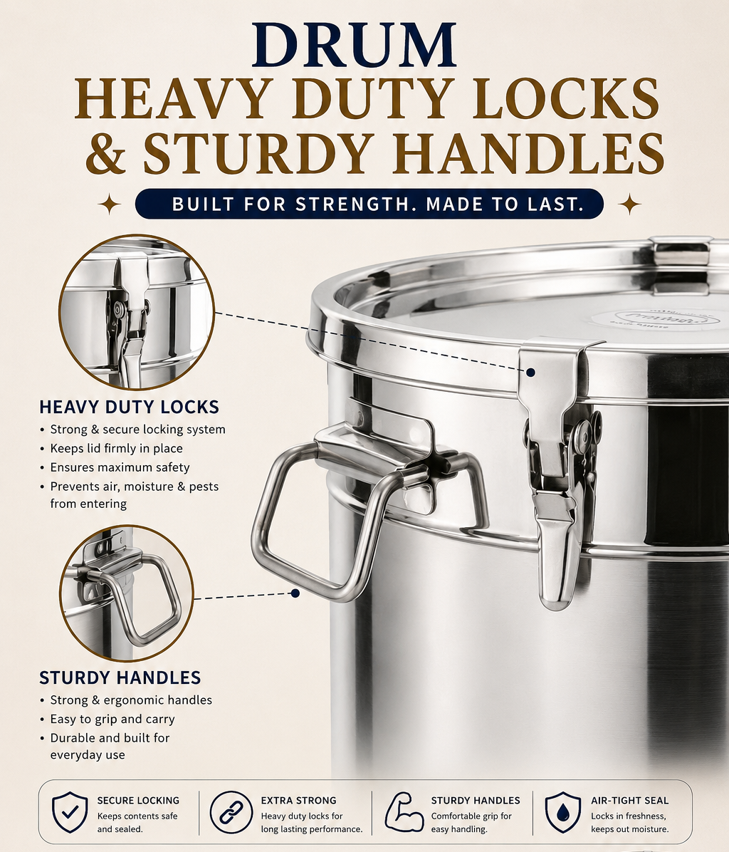 SS Air-Tight Storage Drum
