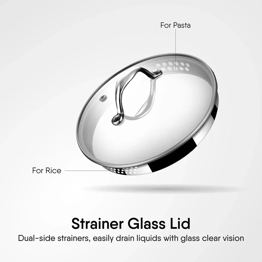 Stahl Saucepan + Strainer Lid