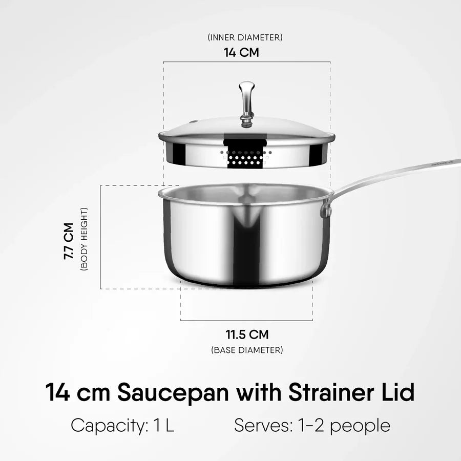Stahl Saucepan + Strainer Lid