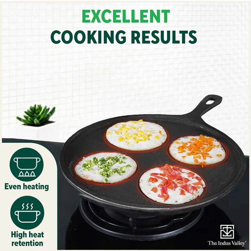 Cast Iron Uttapam tawa (3pits & 4pits)