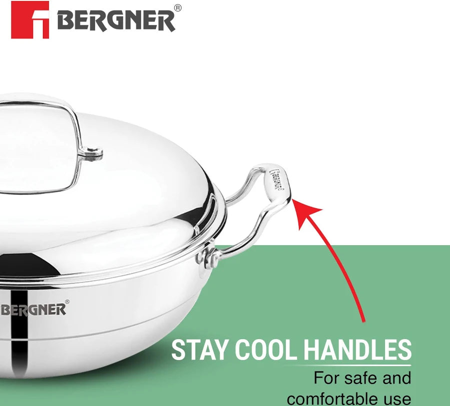 Bergner Triply Multi-Kadai Argent series