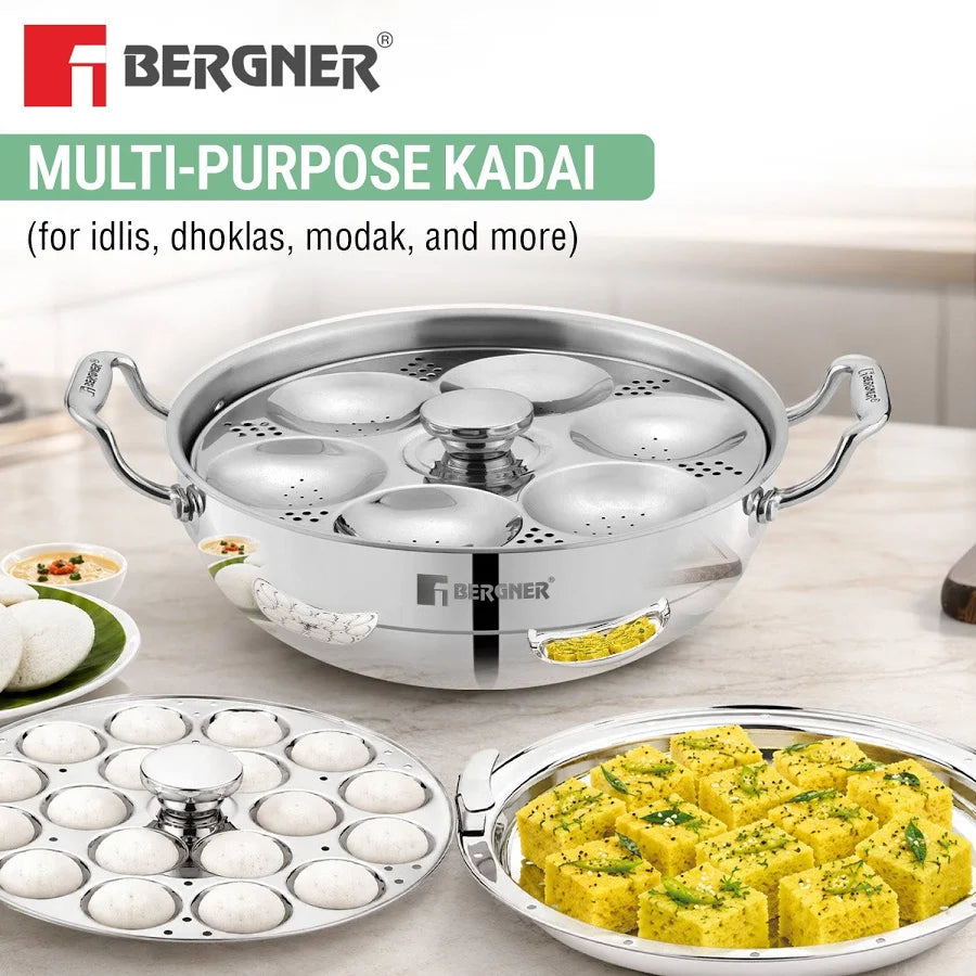 Bergner Triply Multi-Kadai Argent series