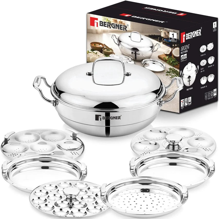 Bergner Triply Multi-Kadai Argent series