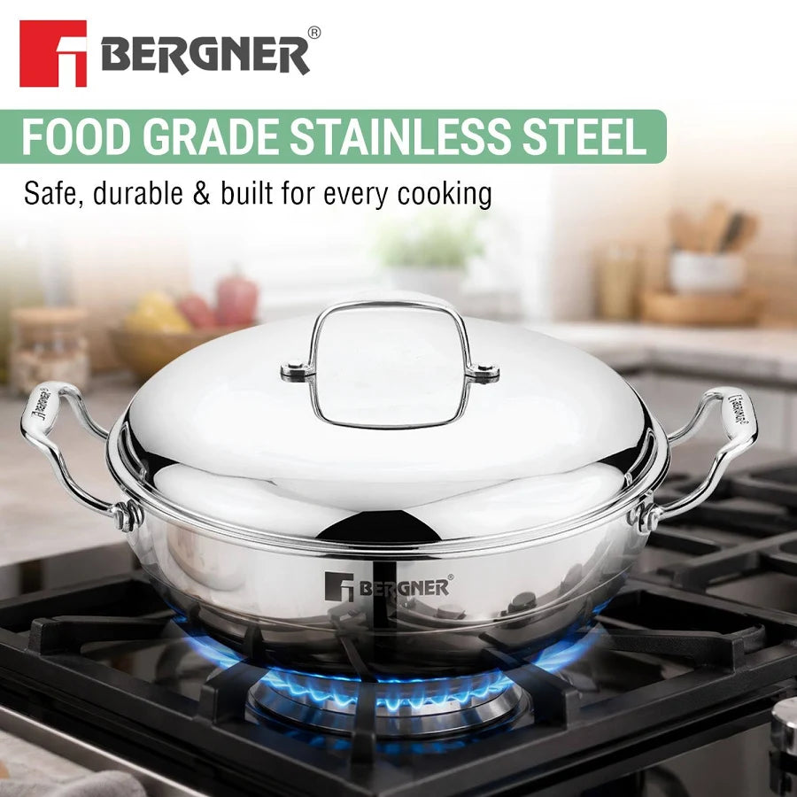 Bergner Triply Multi-Kadai Argent series