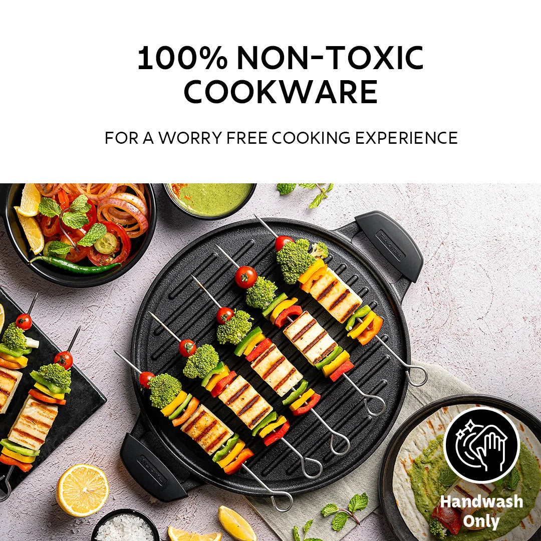 Tramontina Twin handle Dosa & Grill Pan (30cm)