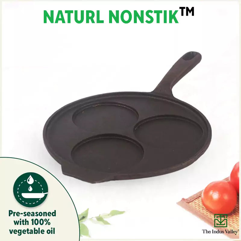 Cast Iron Uttapam tawa (3pits & 4pits)