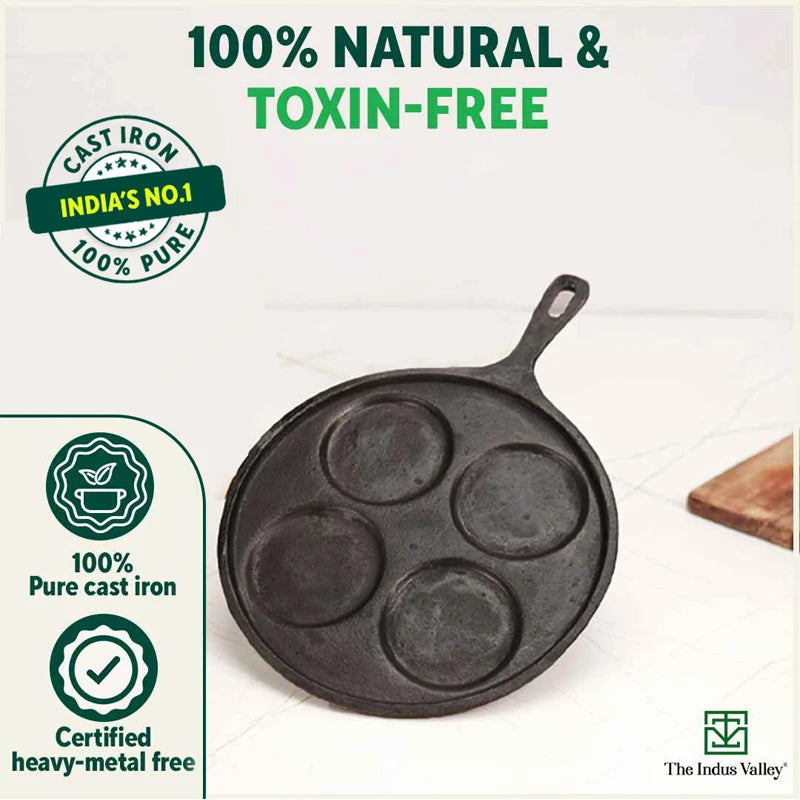Cast Iron Uttapam tawa (3pits & 4pits)