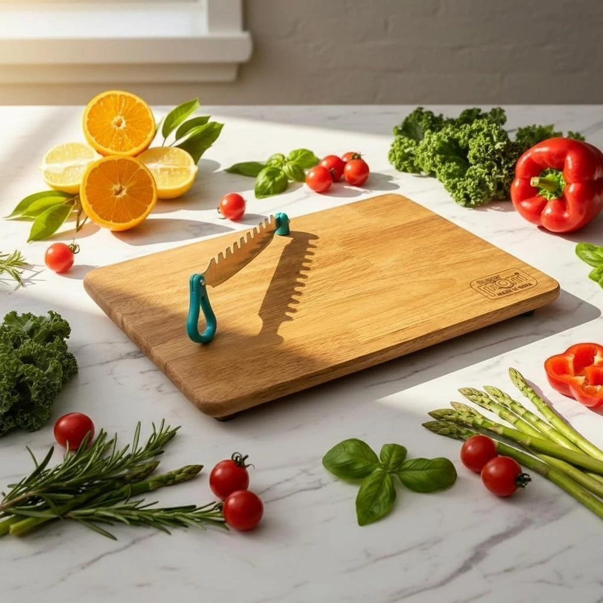Wooden Chopping Board + Blade attachment